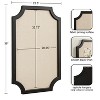 Kate & Laurel All Things Decor Hogan Framed Scalloped Decorative Wall Pinboard - 2 of 4