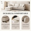 YOOCOZZ Chenille Upholstered Sectional Sofa with Movable Ottoman and 2 Pillows - 4 of 4