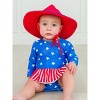 RuffleButts Baby Girls UPF50+ Long Sleeve Skirted One Piece Rash Guard - 3 of 4