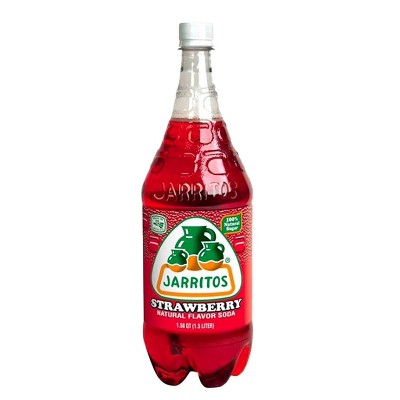 Jarritos Strawberry Mexican Soft Drink, Plastic Bottles 1.5 Liter, 5 Pack