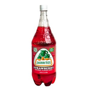Jarritos Strawberry Mexican Soft Drink, Plastic Bottles 1.5 Liter, 5 Pack - 1 of 3