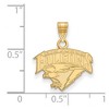 Black Bow Jewelry 14k Yellow Gold United States Air Force Academy Fighting Falcons NCAA Small Pendant - 2 of 3