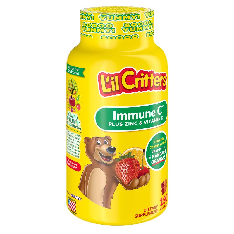 L'il Critters Immune C Dietary Supplement Gummies - Fruit - 190ct, 3 of 16