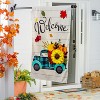 Evergreen Fall Plaid Truck LInen House Flag 28 x 44 Inches Outdoor Decor for Homes and Gardens - 2 of 2