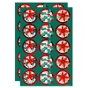 30ct 2 Sheets Christmas Stickers for Kids' Holiday Flowers - 2 of 4