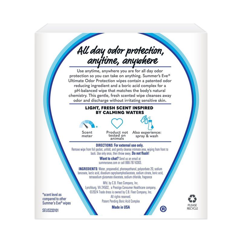 Summer&#39;s Eve Odor Relief with Boric Acid Wipes - 12ct, 3 of 10