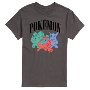 Men's - Pokémon - Pokemon Charmeleon Ivysaur Wartortle-Men's Short Sleeve Graphic T-Shirt Short Sleeve Graphic T-Shirt - 1 of 4