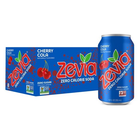 Zevia Cherry Cola Zero Calorie Soda - 8pk/12 fl oz Cans - image 1 of 4