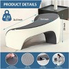 Lap Desk Pillow for Reading and Gaming, Memory Foam Bed Rest Pillow with Ergonomic Arm Support, Multi-Use Couch Laptop Pillow for Adults - 3 of 4