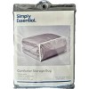 J&V TEXTILES Set of 5 25''x21''x11'' Vinyl Zippered Storage Bags Clear - 4 of 4