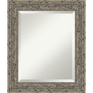 Amanti Art Attic Aged Beveled Wood Framed Bathroom Vanity Wall Mirror - 1 of 4