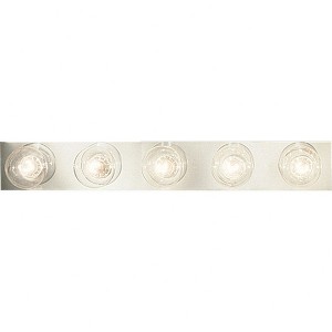 Progress Lighting Broadway 5-Light Wall Light, Polished Chrome, Steel, Shade Included - 1 of 2