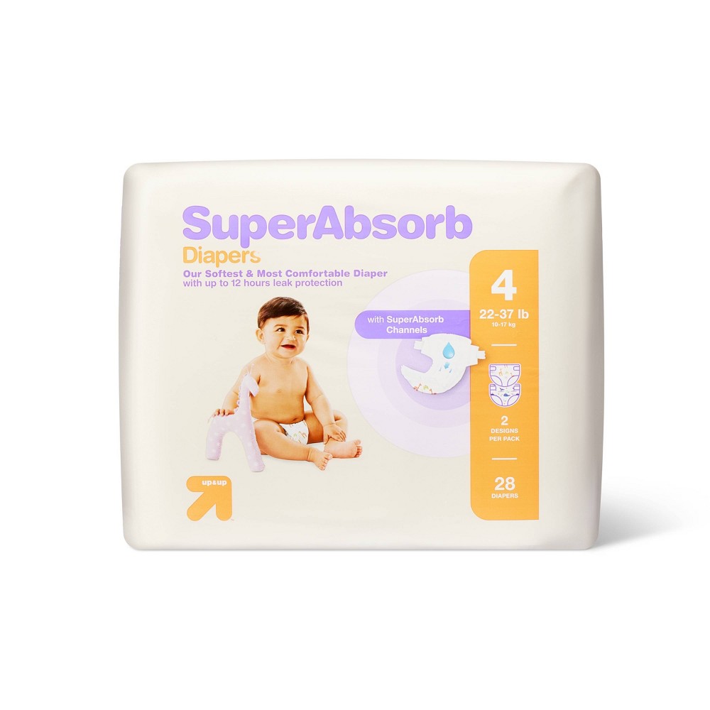 Disposable Diapers Small Pack - Size 4 - 28ct - up & up™