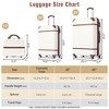 Kumasinova 3 Pcs Hardshell Luggage Sets,20"+28"ABS Spinner Suitcases with Wheels,Lightweight TSA Lock Luggage,Airline-Approved - 2 of 4