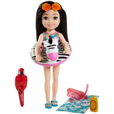 ​Barbie Chelsea The Lost Birthday Playset - Zebra Floatie