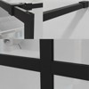 Lirago 34x72" Frosted Tempered Glass Shower Screen Door Wet Room Panel Black Aluminum Frame Doorless Design Easy Installation - 3 of 4