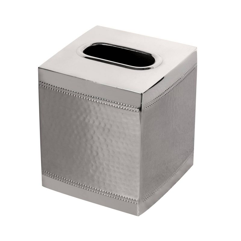 Square Metal Paper Facial Tissue Box Cover - Nu Steel, 1 of 7