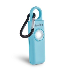 Ivation Personal SOS Keychain Alarm, 125 dB Rechargeable Personal Alarm W/LED Strobe Light - 1 of 4