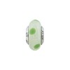 Black Bow Jewelry Lt Green, Green Dots Murano Glass & Sterling Silver Bead Charm, 13mm - 2 of 4