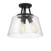 Savoy House Calhoun 3 - Light Semi-Flush Mount in  Matte Black - 4 of 4