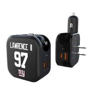 NFL New York Giants Players Game Tactic 18-Watt 2 in 1 USB A/C Charger - 1 of 3