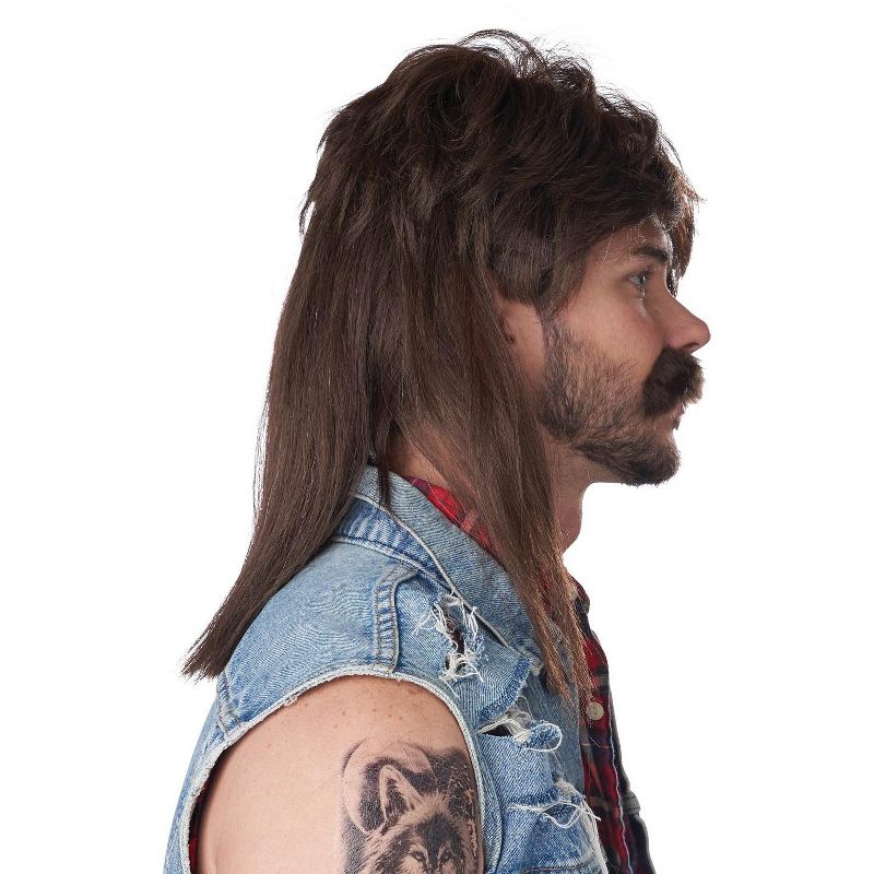 California Costumes The Lone Wolf Mullet Men's Wig, 3 of 4