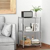 Attop 450 lbs Wire Storage Shelving 3-Tier Utility Shelving Unit Steel Organizer Wire Rack for Home,Kitchen,Office,Chrome - 3 of 4