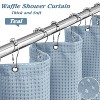 LunaLulinlk Thick Waffle Weave Shower Curtain - 4 of 4