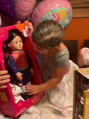 our generation doll leslie with husky