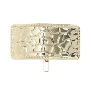 Unique Bargains Women's Texture Rectangular Ponytail Buckle Hair Clip 1 Pc - 1 of 4