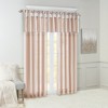Faux Silk Bead Trim Luxurious Window Valance, DIY Twist Tab Top with Extra Lining Multi-Color Valance for All Decor Styles - 2 of 4