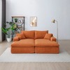 TiramisuBest 3-in-1 Sleeper Sofa Bed with Pull-Out Couch and Linen Chaise, Comfortable Sofa Sleeper for Living Room,Beige - 2 of 4