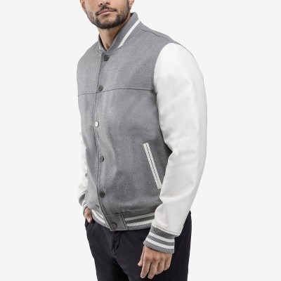 X RAY Men's Wool Varsity Bomber Jacket in NAVY/NAVY Size L — фото 3