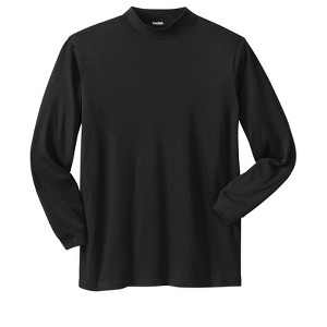 KingSize Mock Turtleneck Long-Sleeve Cotton Tee - 1 of 4