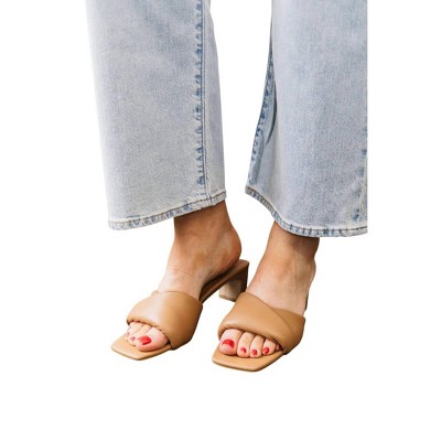 Women's PUFF SLIDE HEEL SANDAL - BiLLiNi