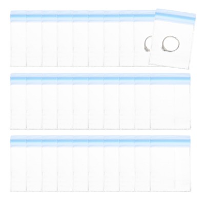 Unique Bargains PVC Plastic Waterproof Jewelry Storage Pouch 30 Pcs