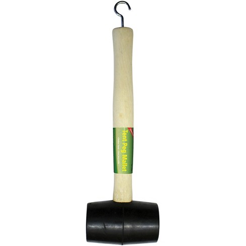 Camping Tent Rubber Mallet STEEL Handle 