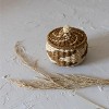 Brown Woven Rope Canister with Lid by Foreside Home & Garden - 2 of 4