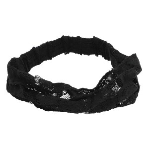 Unique Bargains Women's Sunflower Thin Lace Wide Headband 1 Pc - 1 of 4