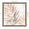 Amanti Art Neutral Palm Fossil II by June Erica Vess Canvas Wall Art Print Framed 16 x 16-in. - 4 of 4
