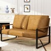 Hooseng 48.4" Loveseat Sofa, 2-Seater Living Room Couch with Premium Upholstery and Robust Metal Frame, Small Love Seat with Armrest for Home Office - 3 of 4