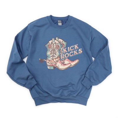 Simply Sage Market Women's Graphic Sweatshirt Kick Rocks Boots