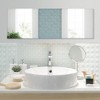 Tangkula 43" x 15" Wall Mounted Frameless Mirror Full Length Vertically or Horizontally - 4 of 4