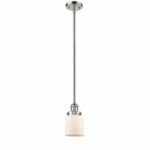 Bell - 1 Light Stem Hung Mini Pendant In Industrial Style-10 Inches Tall and 5 Inches Wide - 1 of 1