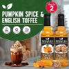 Syruvia Variety Pack - Pumpkin Spice & English toffee Syrup 25.4 Fl oz (2-Pack) - 2 of 4
