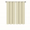 Solid Blackout Thermal Grommet Curtain Panels With Foam Backing (Set of 2) - 2 of 3