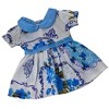 Doll Clothes Superstore Blue Floral Dress Fits Some Baby Alive And Little Baby Dolls - 4 of 4