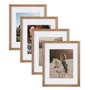 DesignOvation Gallery 11x14 matted to 8x10 Wood Picture Frame, Set of 4 - 1 of 4