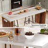 MAYEERTY 55" Bar Unit, Moedern Home Bar Table Coffee Table - 4 of 4