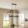 Tribesigns 6-Light Candle Holder Light Fixtures Over Dining Table, Industrial Linear Chandelier Pendant Lights with Adjustable Iron Chain - 4 of 4